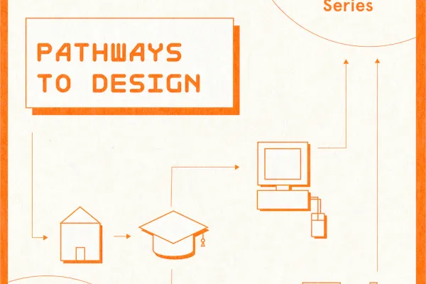 text reads "Fall 2020 Lecture Series," "Pathways to Design," "September 30 6-7:30"