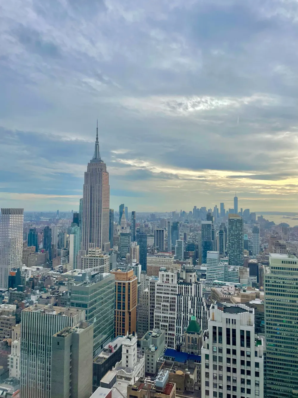 View of New York City from TikTok office window View of New York City from TikTok office window