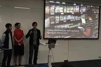 Students present in Carly Burton’s class “Design and Artificial Intelligence.”