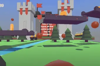 screenshot of gameplay scene from original game Mercenary