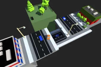 An abstract starting level provided for students to engage in Explorational Design.