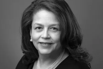 Cheryl Miller headshot black and white