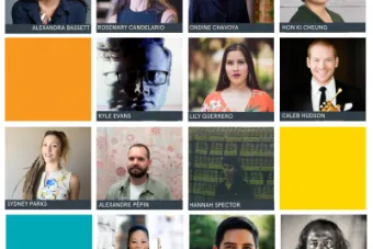 Collage of headshots from new faculty in the College of Fine Arts for the 2023 2024 academic year