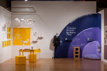 Image of R and D and Trauma Bonds at Over Under MFA thesis exhibition in 2022