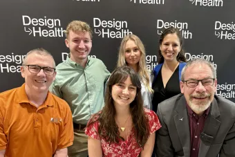 Photo of capstone students and their collaborators