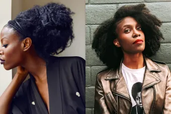 split screen of two different women