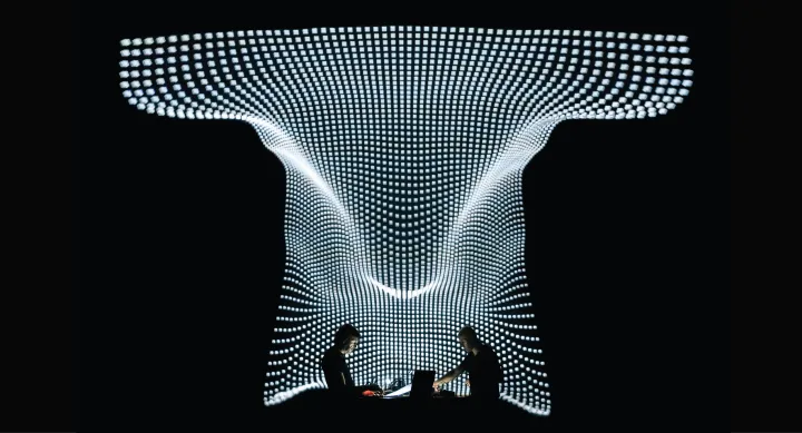 A projected performance of Franck Vigaroux