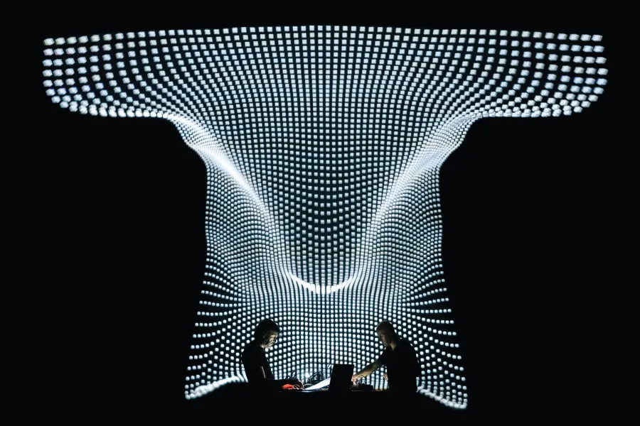 A projected performance of Franck Vigaroux