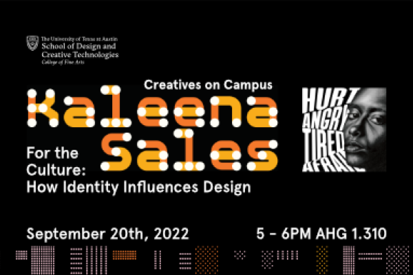 Join us for a Creatives on Campus lecture with professor, author, and graphic designer Kaleena Sales