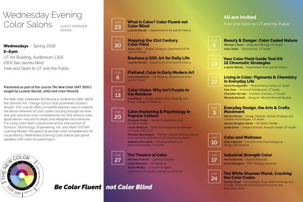 The New Color: Wednesday Evening Color Salons poster