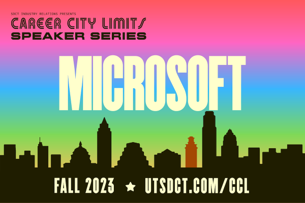 SDCT Industry Relations presents the Fall 2023 Career City Limits Speaker Series with Microsoft