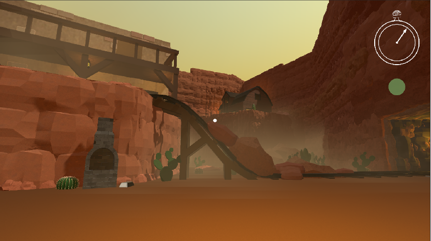 still image of desert scene from original video game "Long Way Home"