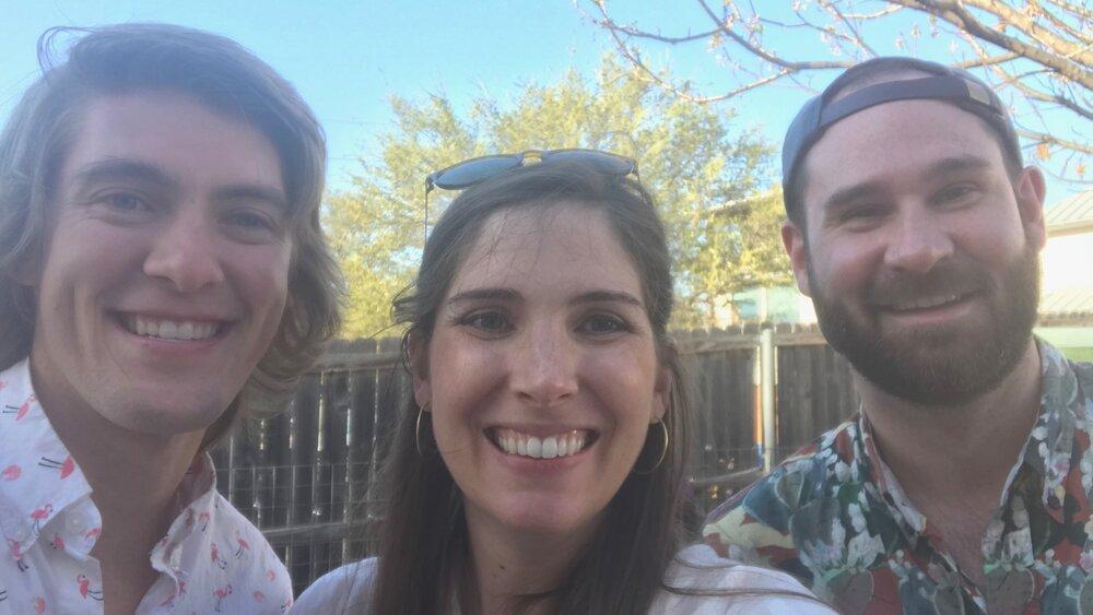 Left to right: Joshua Morris, Laura Bashour and Jacob Cooper