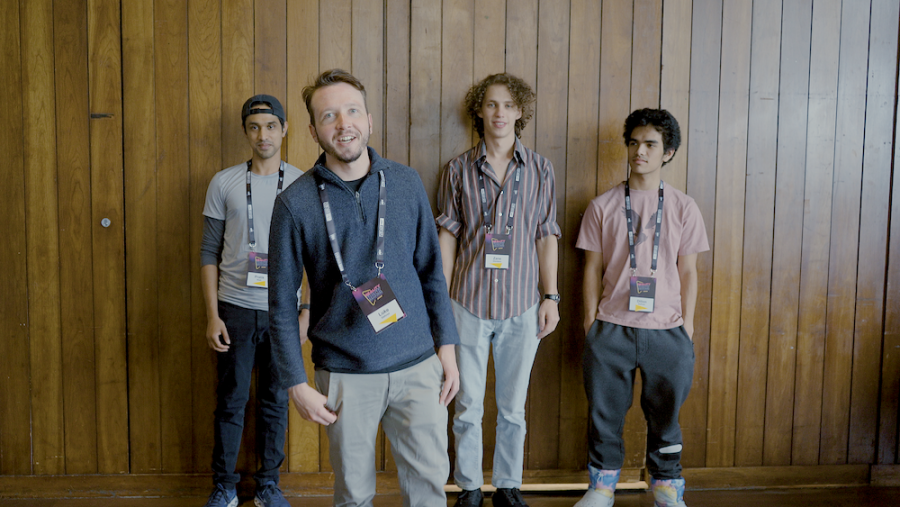MIT Reality Hack Team [From Left to Right]: Pratik Suketu, Luke Genhron, Zane Giordano and Dillon DuPont
