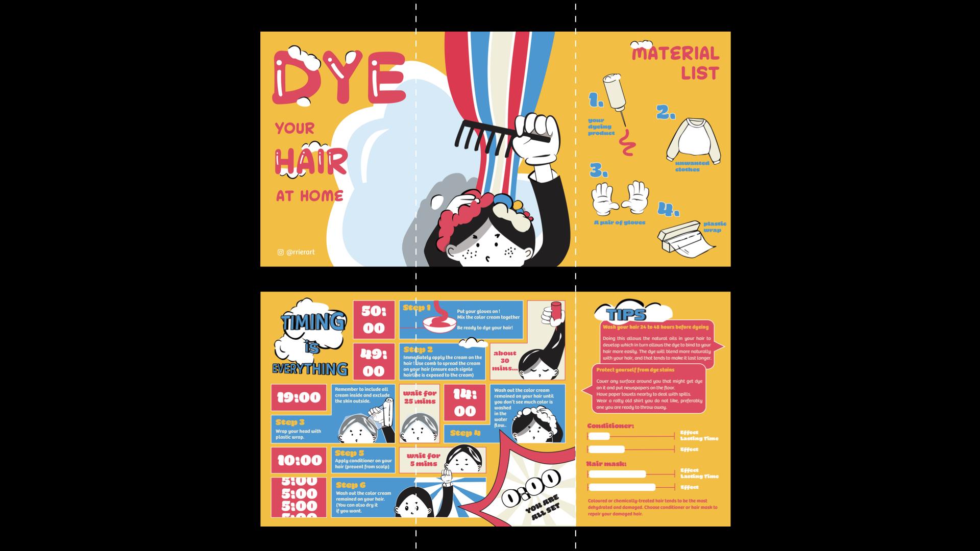 Dye Your Hair at Home Manual by Jinyue Wang