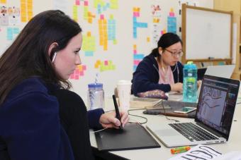 Design students. Photo by Whitney Chen.