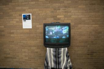 Student project uses sensor to detect people and displays their outline on TV