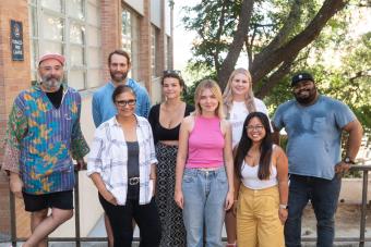 The Class of 2023 Master of Fine Arts in Design cohort at UT Austin