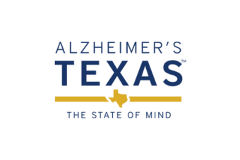 Alzheimer's Texas logo with tagline "The State of Mind"