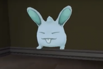 screenshot of bunny from original 3D game "Free"