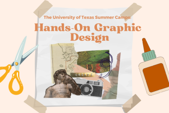 Graphic for Hands On Graphic Design summer camp at UT Austin