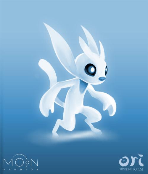 Video game character Ori, from Ori and the Blind Forest.