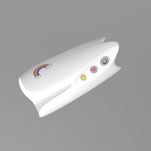 3D rendering of "MyKid-netic," a parental surveillance device created by Design B.F.A. student Chloe Kim