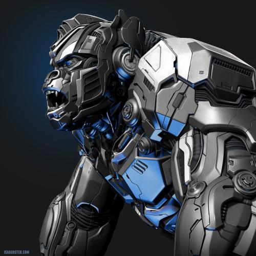 3D model of Optimus Primal created by AET Professor Isaac Oster