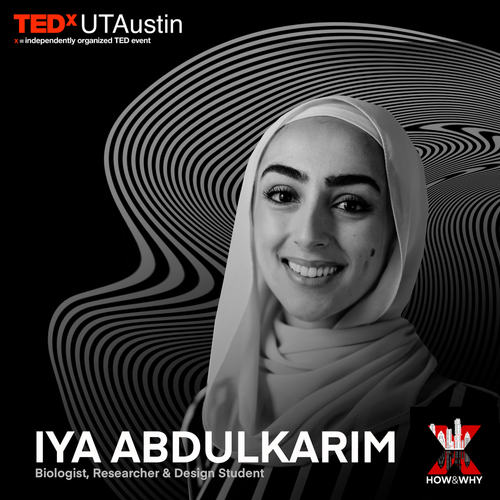 Iya Abdulkarim branded headshot for TEDxUTAustin How and Why 2023