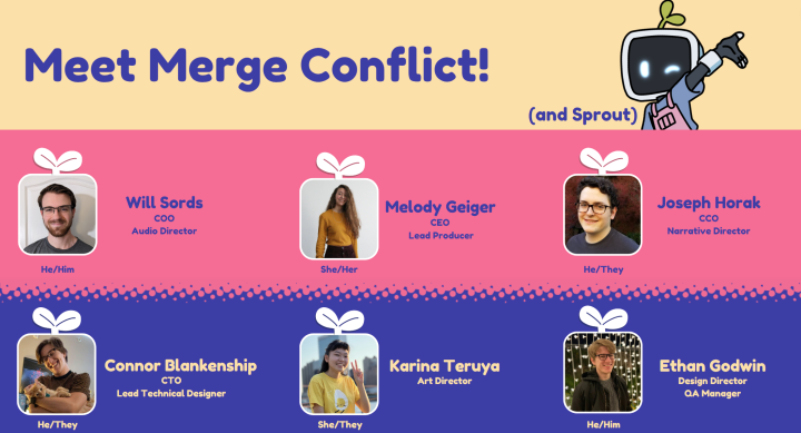 Meet the team of AET students that make up Merge Conflict Studio