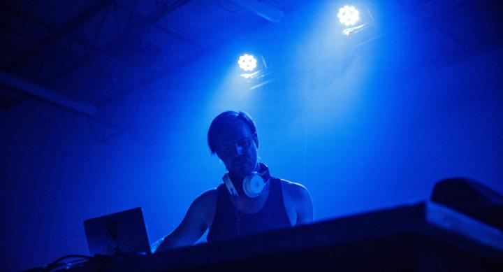 Matthew Hellth known by stage name Choose Hellth performs at an opening party for the new location of dadaLab