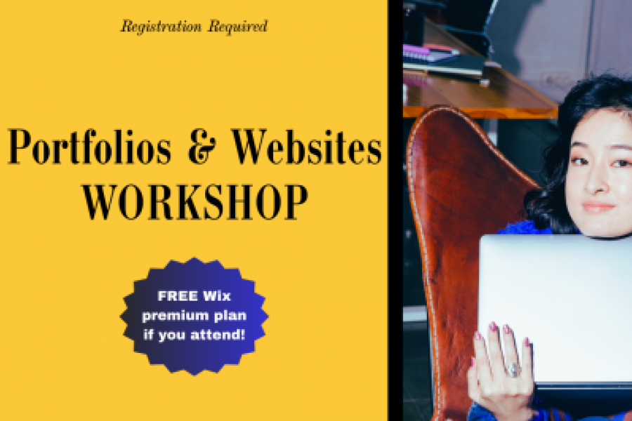 Portfolios and Websites Workshop on October 6th 2023 Register and attend for a free Wix premium plan
